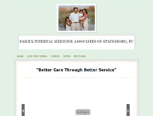 Tablet Screenshot of familyinternalmedicine.com